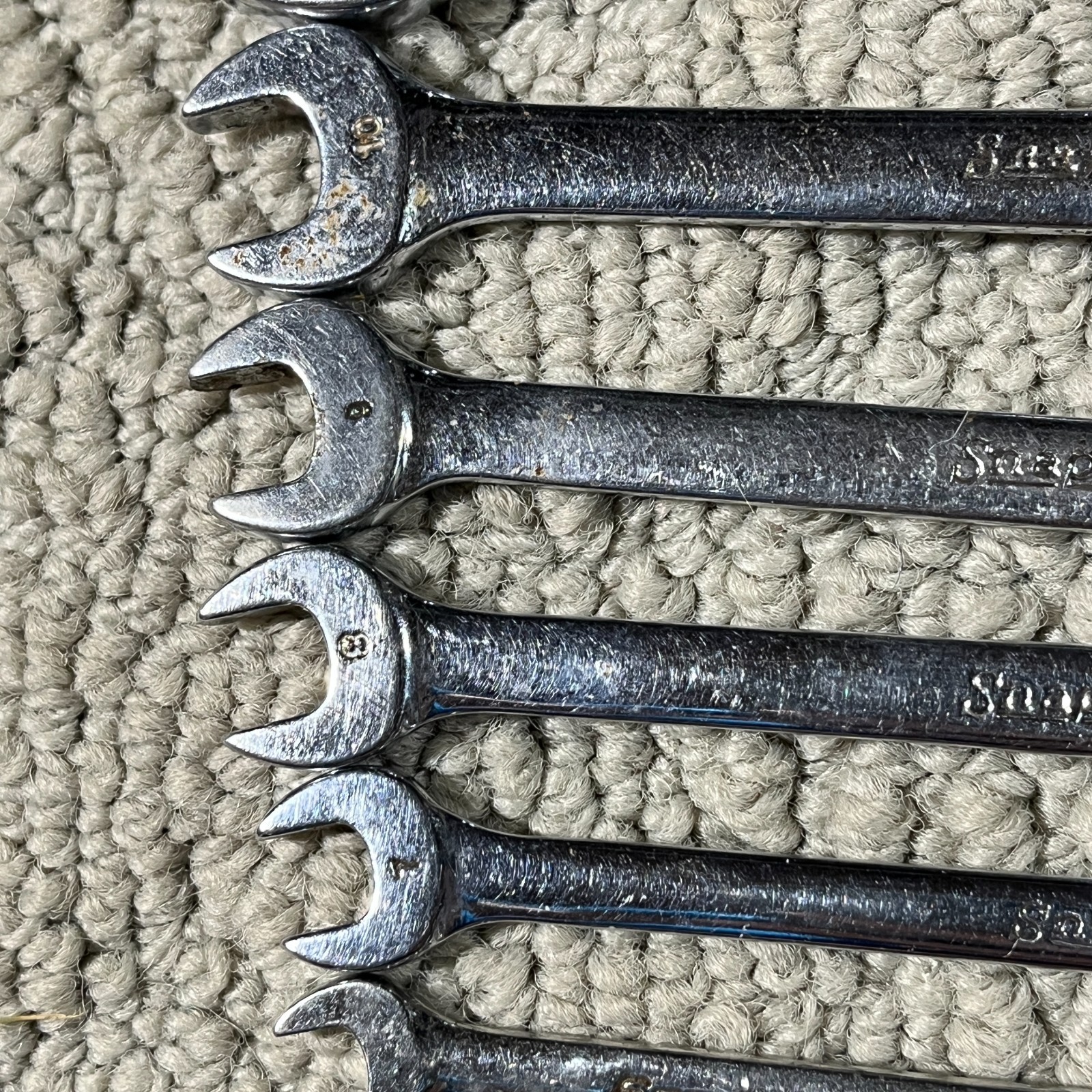 Snap On OEXM6-OEXM19 5-19mm 16 Piece 12 Point Metric Combination Wrench Set USA