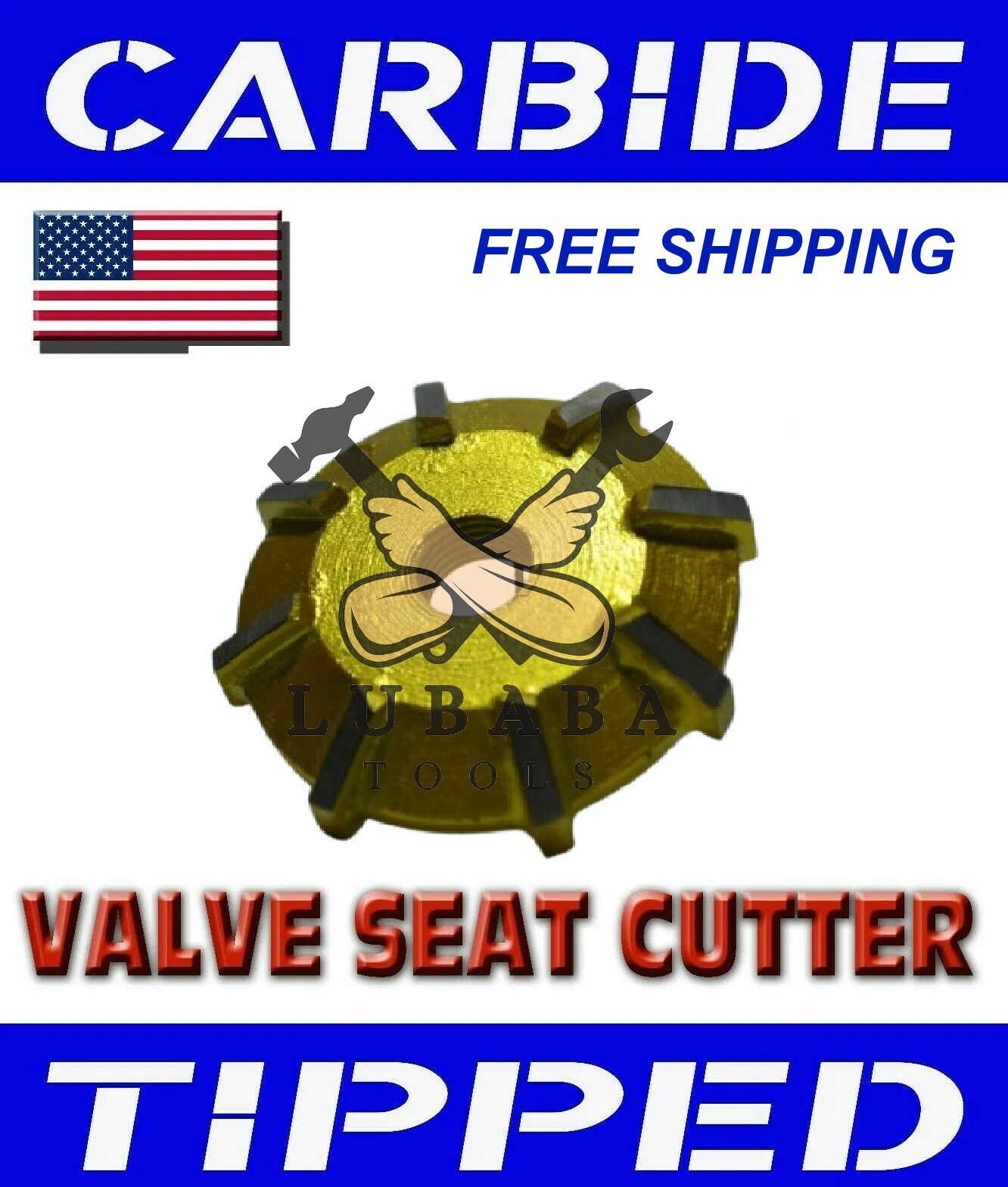 VALVE SEAT CUTTER CARBIDE TIPPED ALL SIZES & ANGELS CHOOSE YOUR OWN