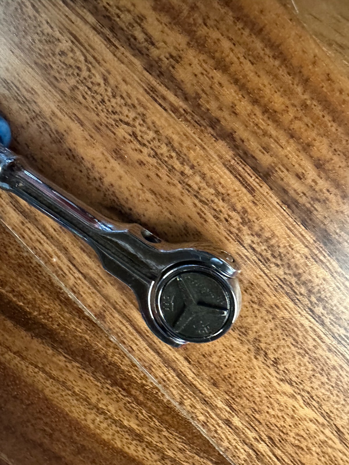 *NEW* Snap On FHCNFD72 3/8″ Dr PEARL BLUE Hard Grip 180° Round Head Ratchet