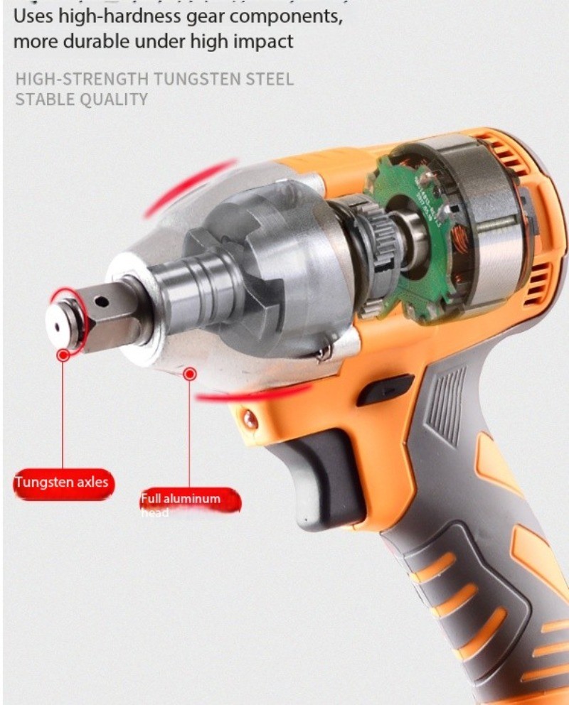 Brushless Electric Charging Wrench Impact Wrench Auto Repair Tool Socket Set