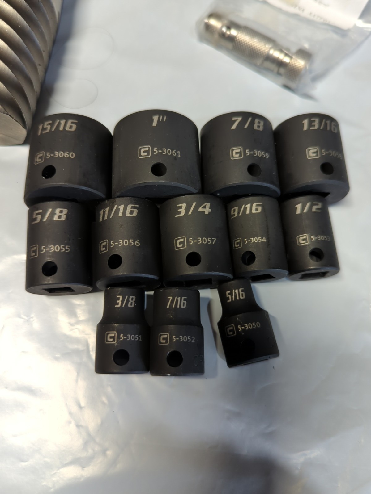 Capri Tools shallow impact sockets. 15/16 To 3/8