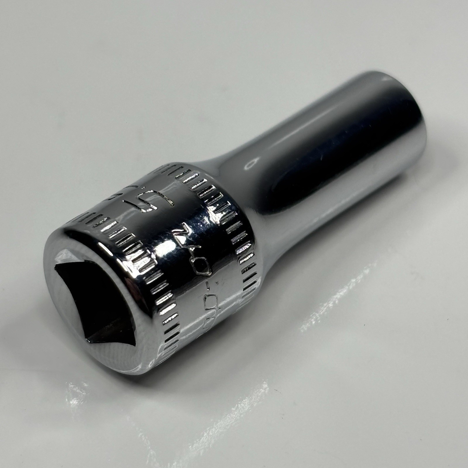 Snap On Tools TMMS5.5 1/4 Dr 6Pt Metric 5.5mm Flank Dr Semi Deep Socket USA 1996