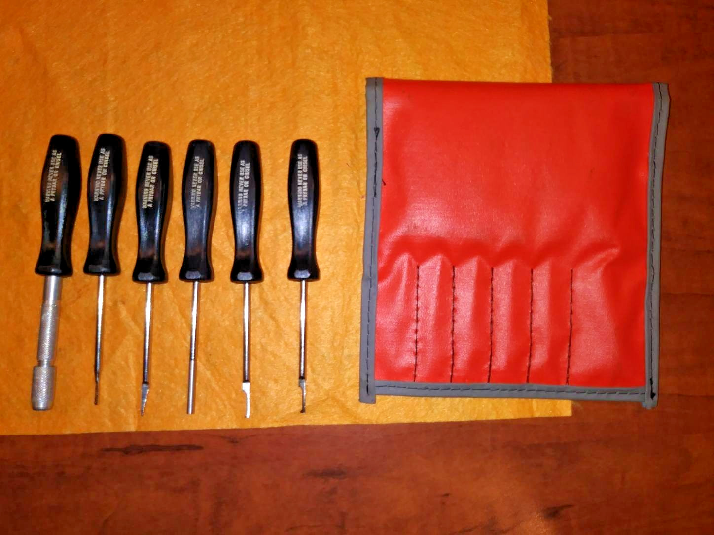 SNAP ON TT600 ELECTRIC WIRE 6 PC. DISCONNECT TOOL KIT WITH POUCH NEW
