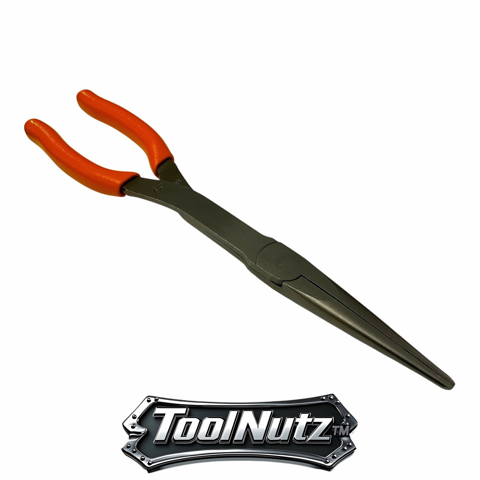 Snap-on Tools NEW 911ACFO 11″in. ORANGE Soft Grip Rounded Jaw Needle Nose Pliers