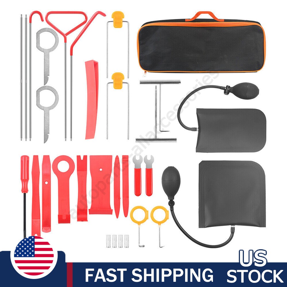 31Pcs/Set Car Window Door Emergency Open Unlock Lock Repair Tool Kits US STOCK