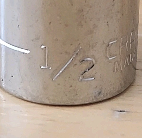 Craftsman Made In USA SAE 6 PT 1/4 Drive Sockets -V-5/16, 11/32, 3/8, 7/16, 1/2
