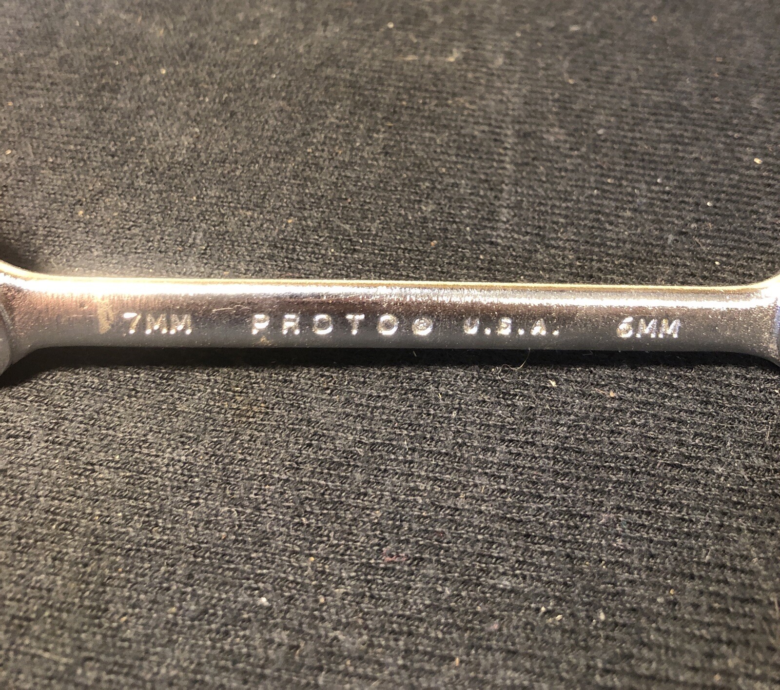 Vintage Proto 6 x 7 mm Double Open Ended Wrench No. 30607 USA NOS!
