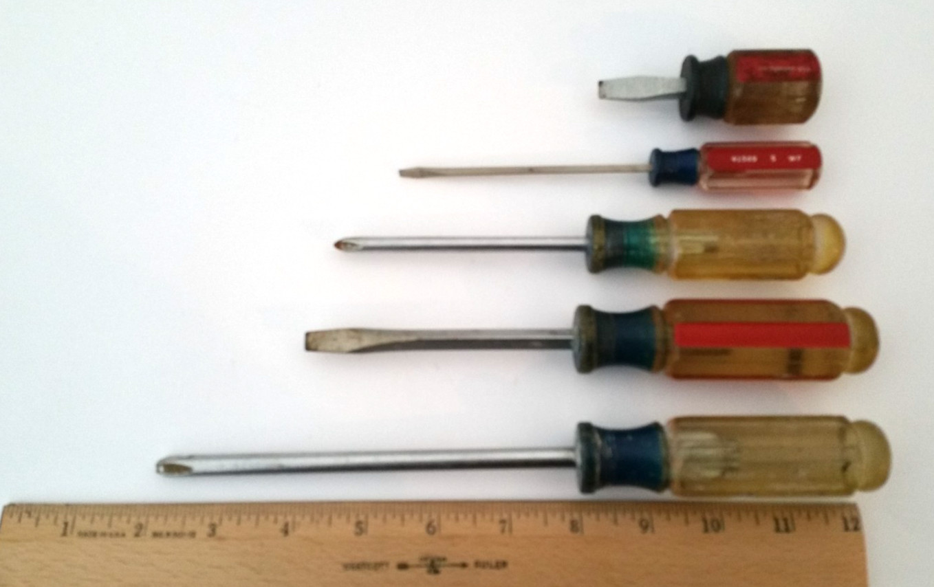 Craftsman Screwdriver 5 Pc Set Flat/Slotted and Phillips USA K312