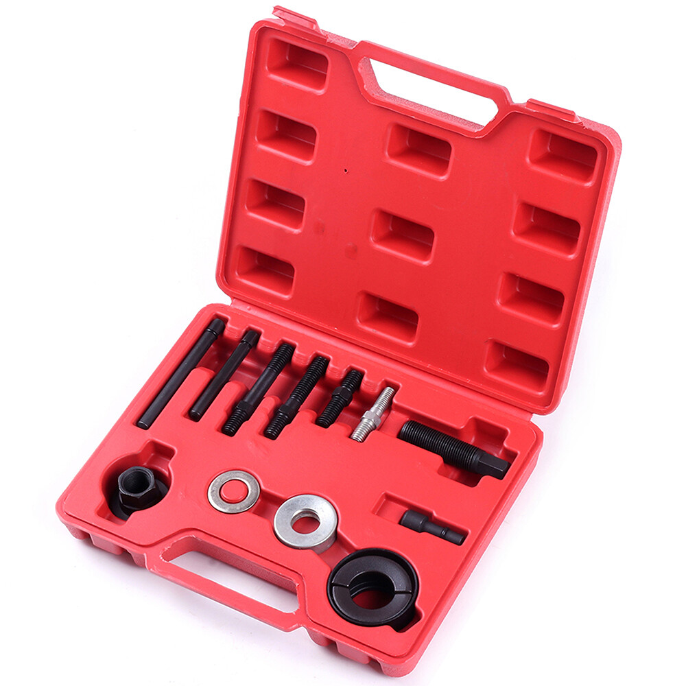 13 PCS Pulley Puller and Installer Power Steering Pump Remover Alternator Kit
