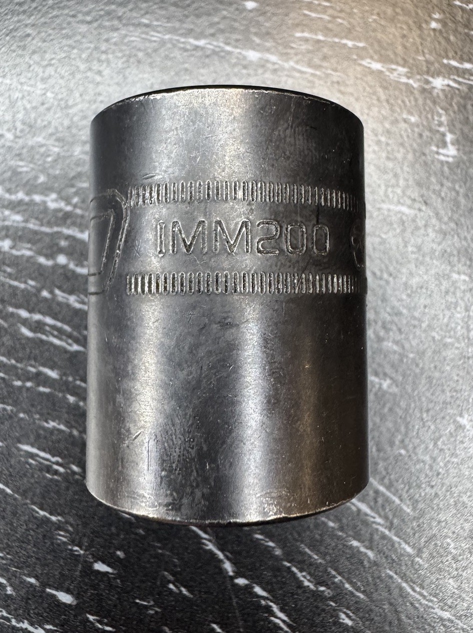 Snap On Tools 1/2” Drive Metric 6 Point 20MM Shallow Impact Socket IMM200