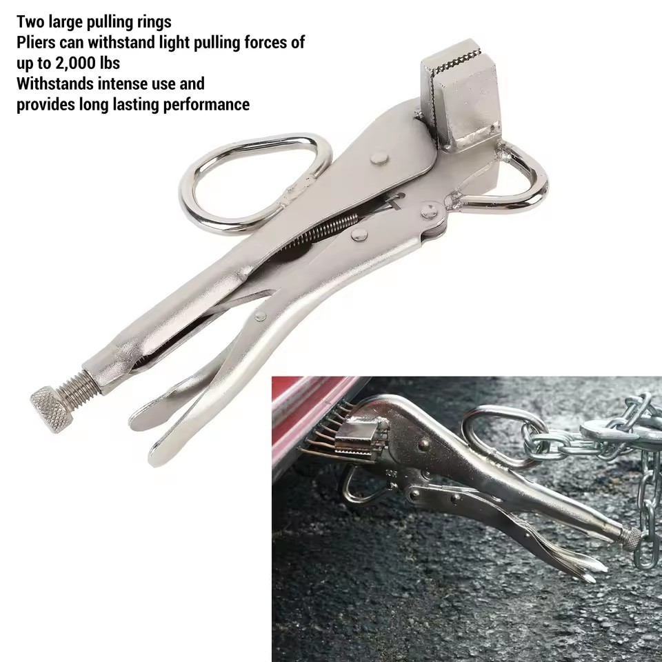 Locking Sheet Metal Clamp Flat Extra Wide Duck Bill Vice Auto Body Shaping Plier