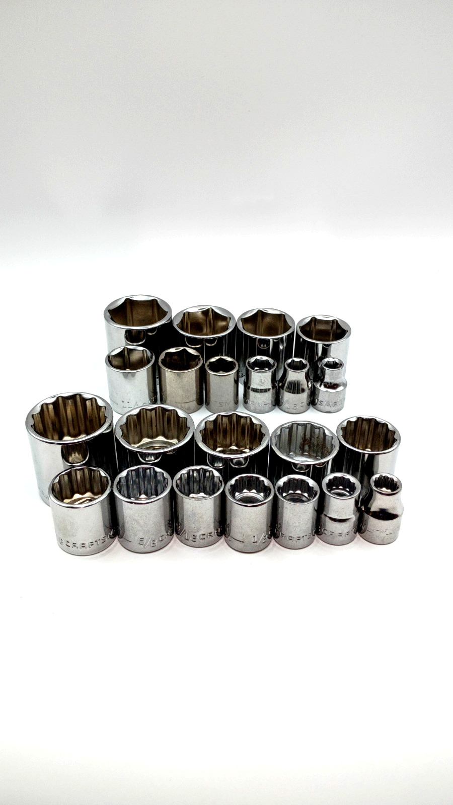 Craftsman Lifetime Warranty S-AF 3/8″ Drive SAE 12 And 6 Point Socket Set
