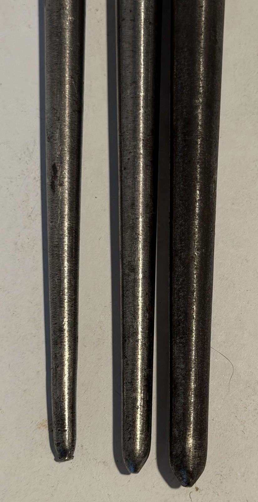 Snap On Tools 3 Pc Set Lady Foot Pry Bars Fixed Rolling Head 1250 1650 2050