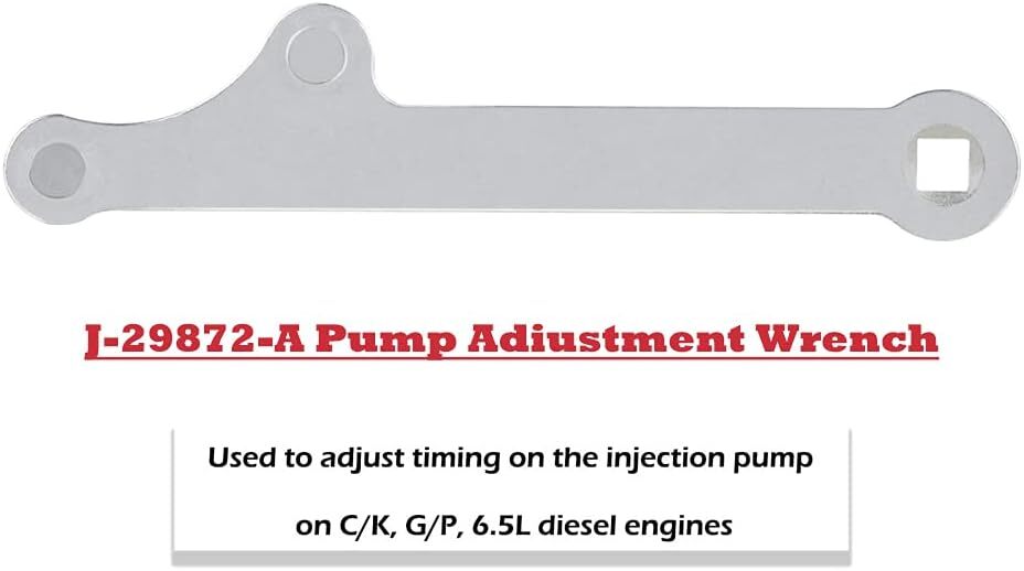 J-29872-A Injection Pump Wrench Tool 6083 For GM C/K G/P 6.2L 6.5L Diesel Engine