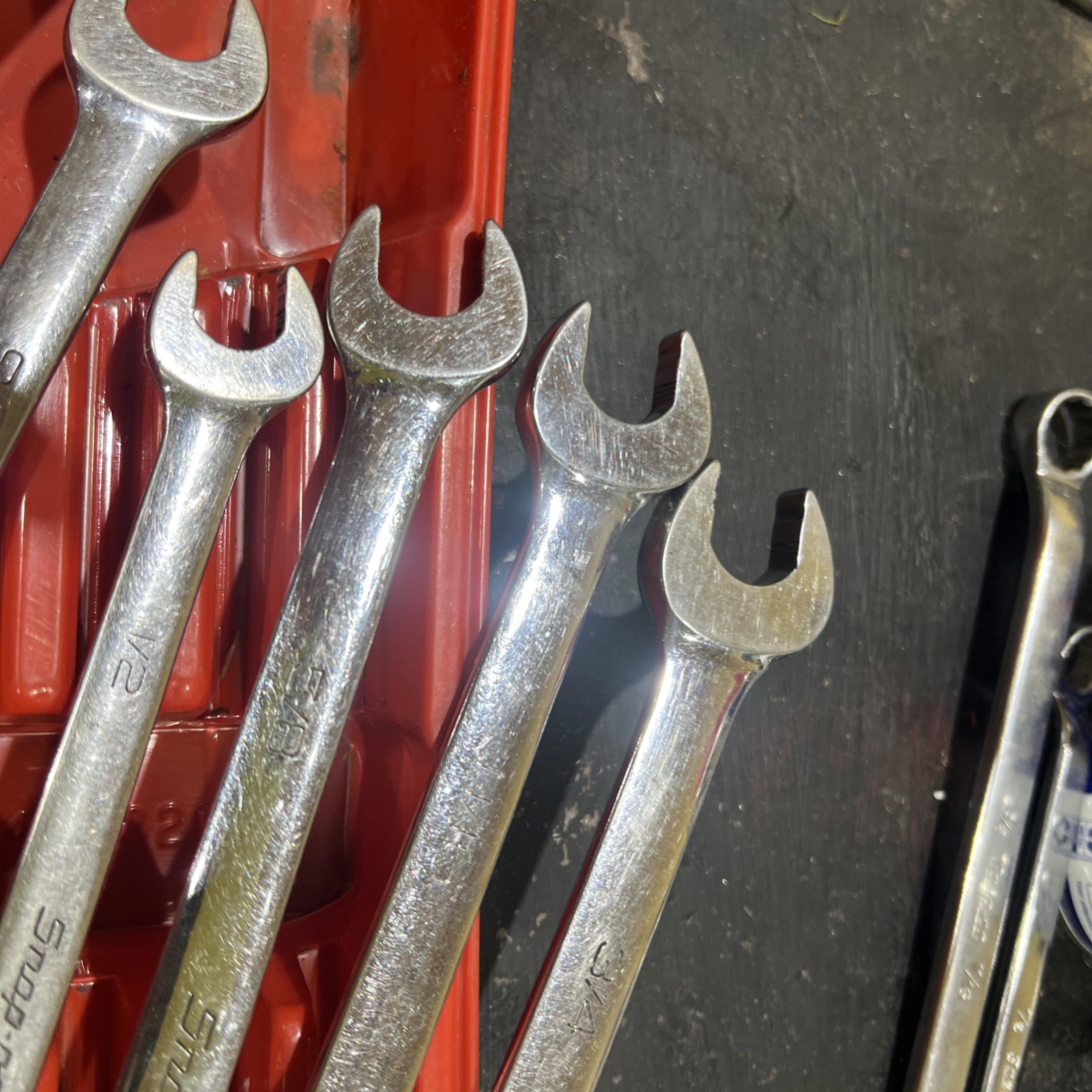 Snap-on SOEXL707 12-Point SAE Flank Drive® Plus Long Combination Wrench Set