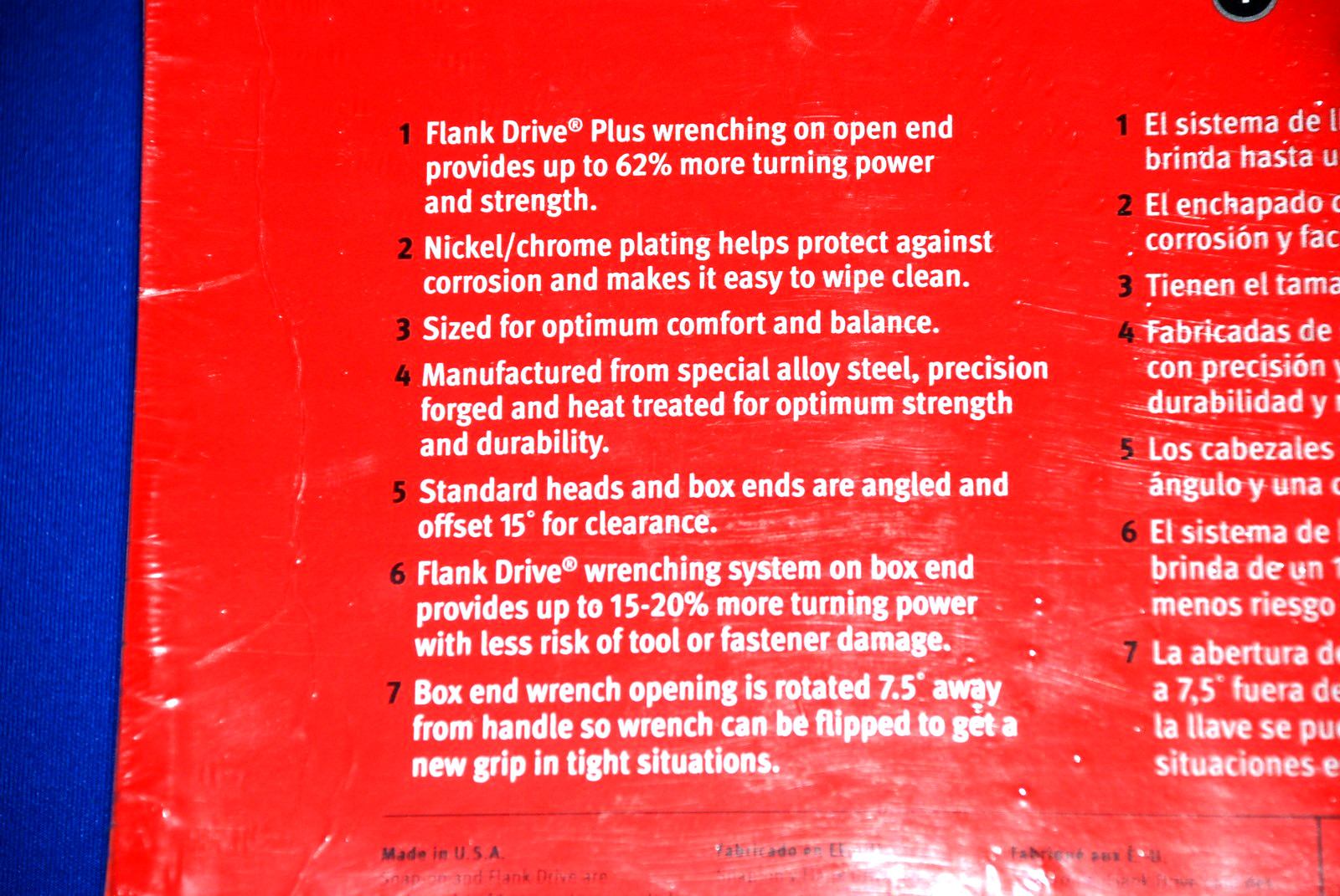 Snap-On NEW 10 Pc 12-Point SAE Flank Drive Plus Combination Wrench Set SOEX710