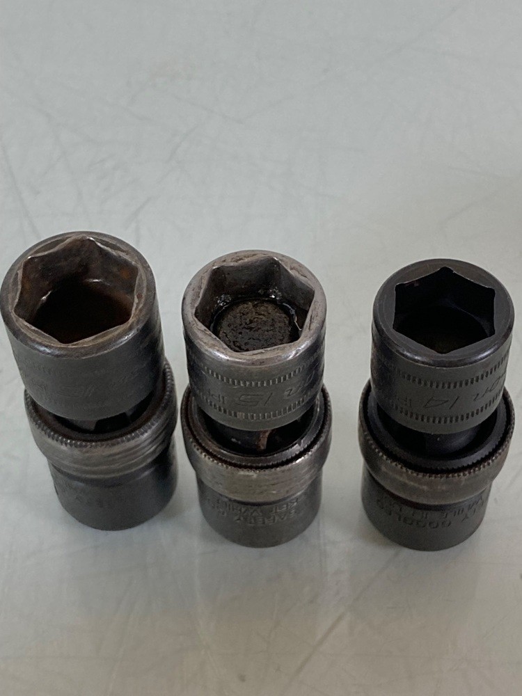 Snap-on 3/8″ 212IPFM Drive 6 Point Metric Swivel Impact Socket Set 11PC 9mm-19mm