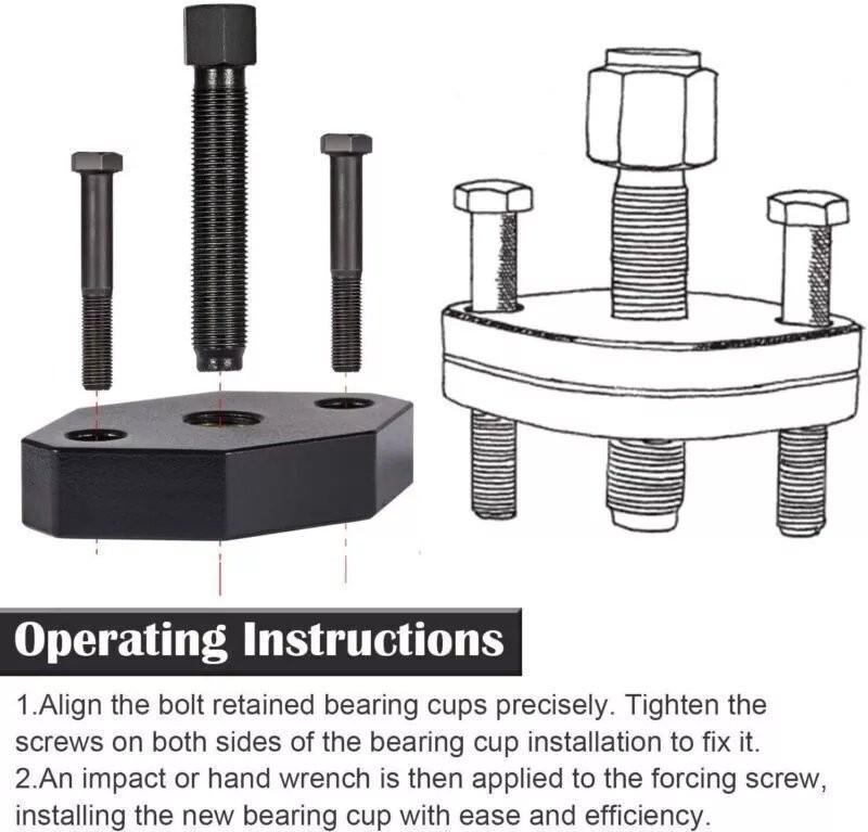 5192 Bearing Cup Installer Tools Kit For Series 1610 to 1880 Truck & Machine