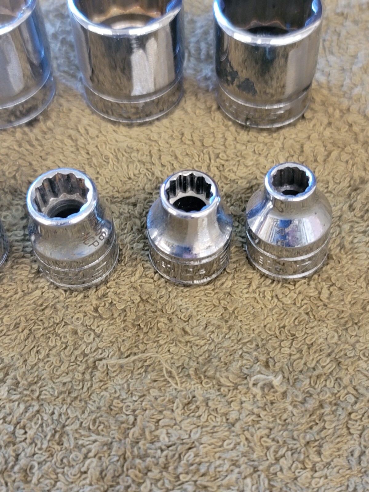 12 Snap-on F301 281 Socket Set 3/8″ Drive Sae 15/16 7/8 13/16 3/4 5/8 1/2 1/4″