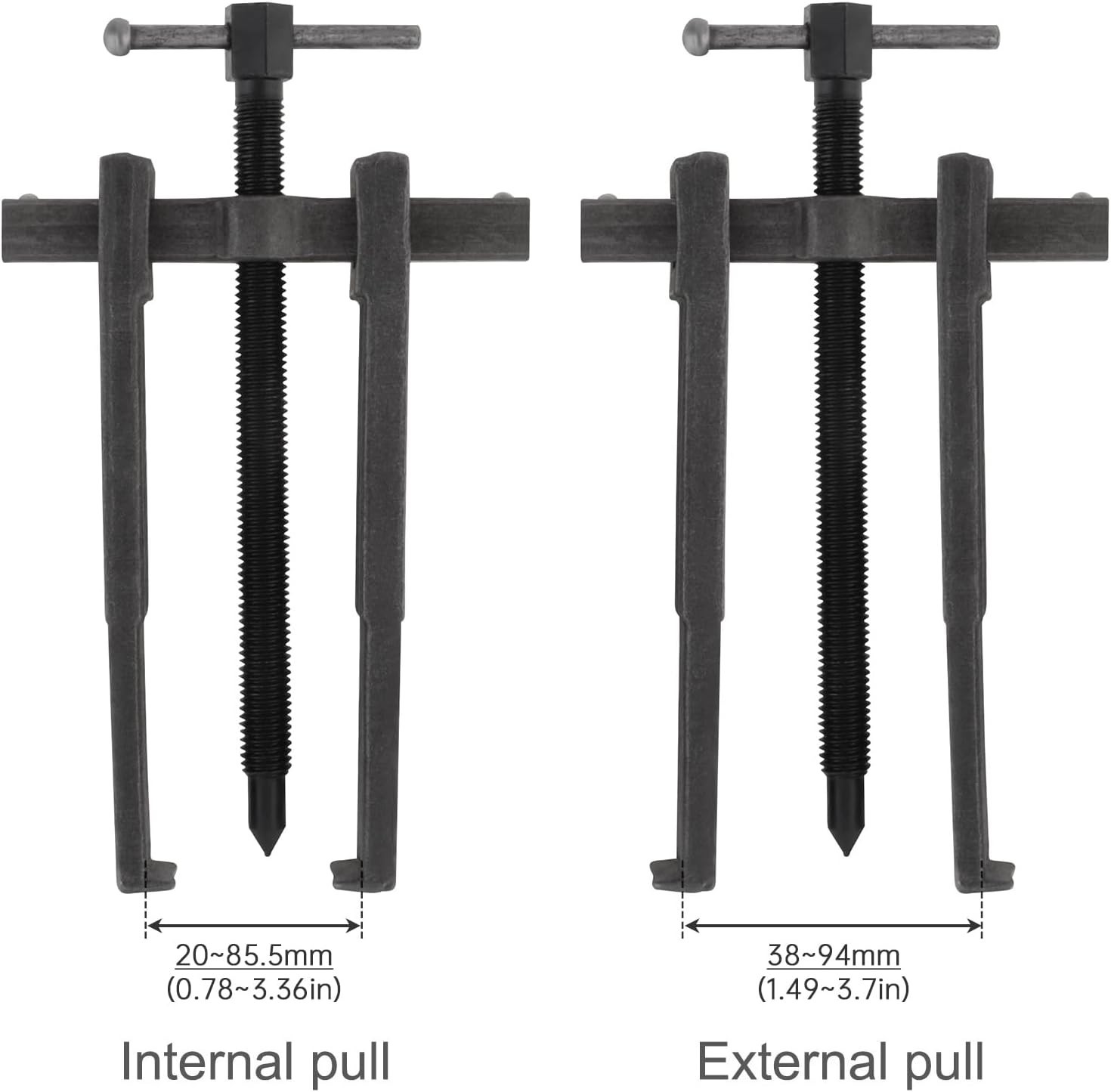 Heavy-Duty Carbon Steel 8-Inch Bearing Puller – Easy Operation in Tight Spaces