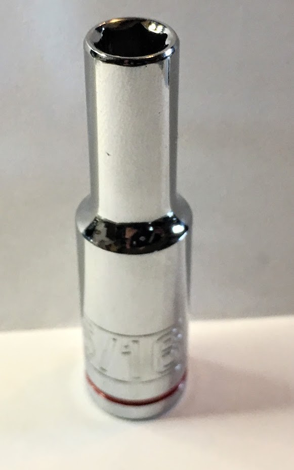 Quinn 5/16″ x 3/8″ Dr Hi- Vis Deep Socket 6 Point Free USA Shipping