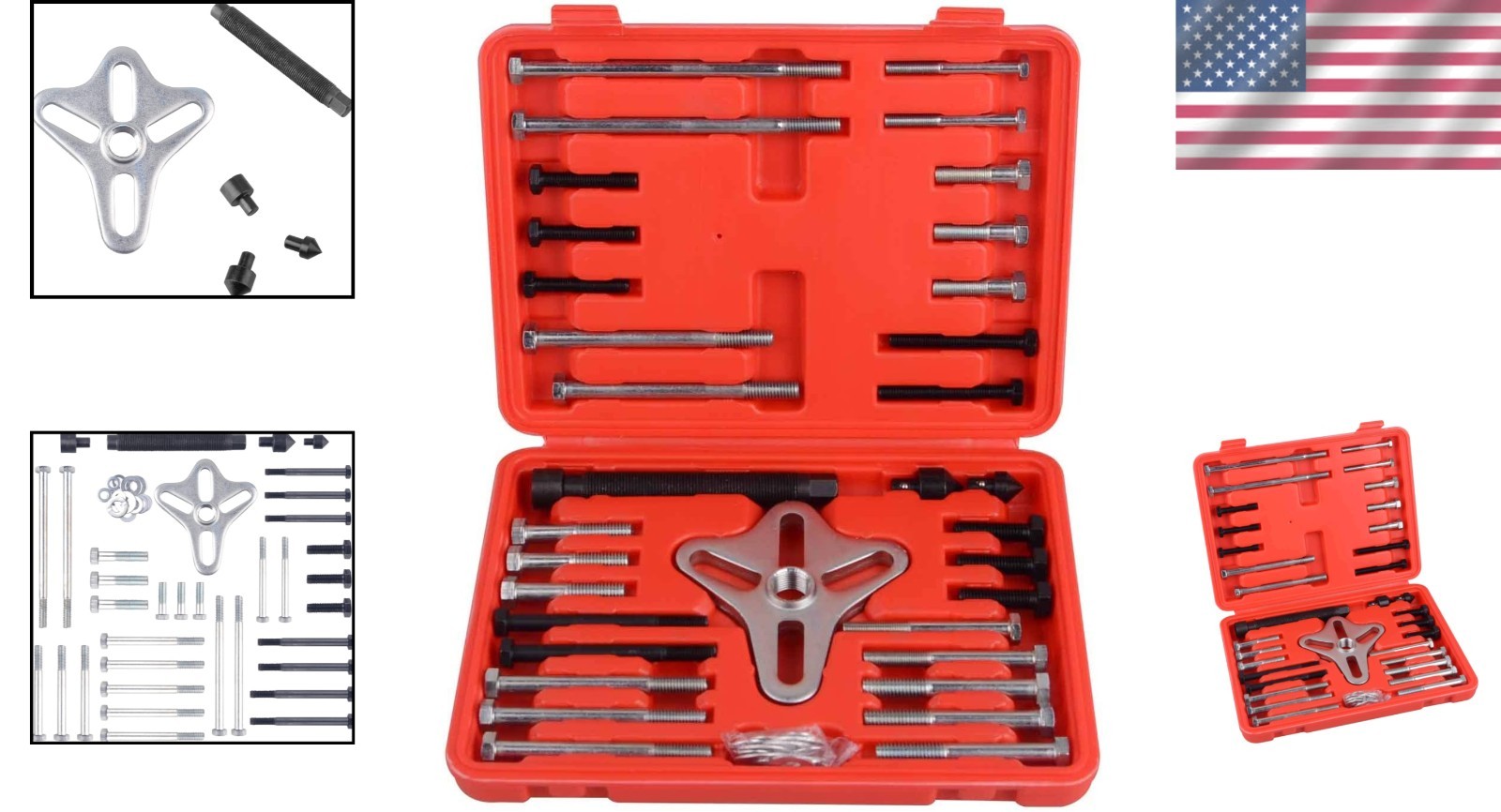 Complete 46-Piece Crankshaft and Steering Wheel Puller Set – Safe and Reliable