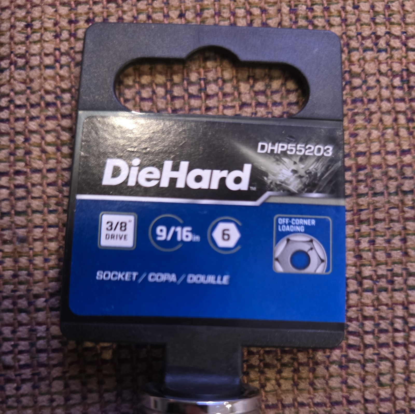 DieHard 3/8″ Drive 6-Point Socket 9/16 DHP55203
