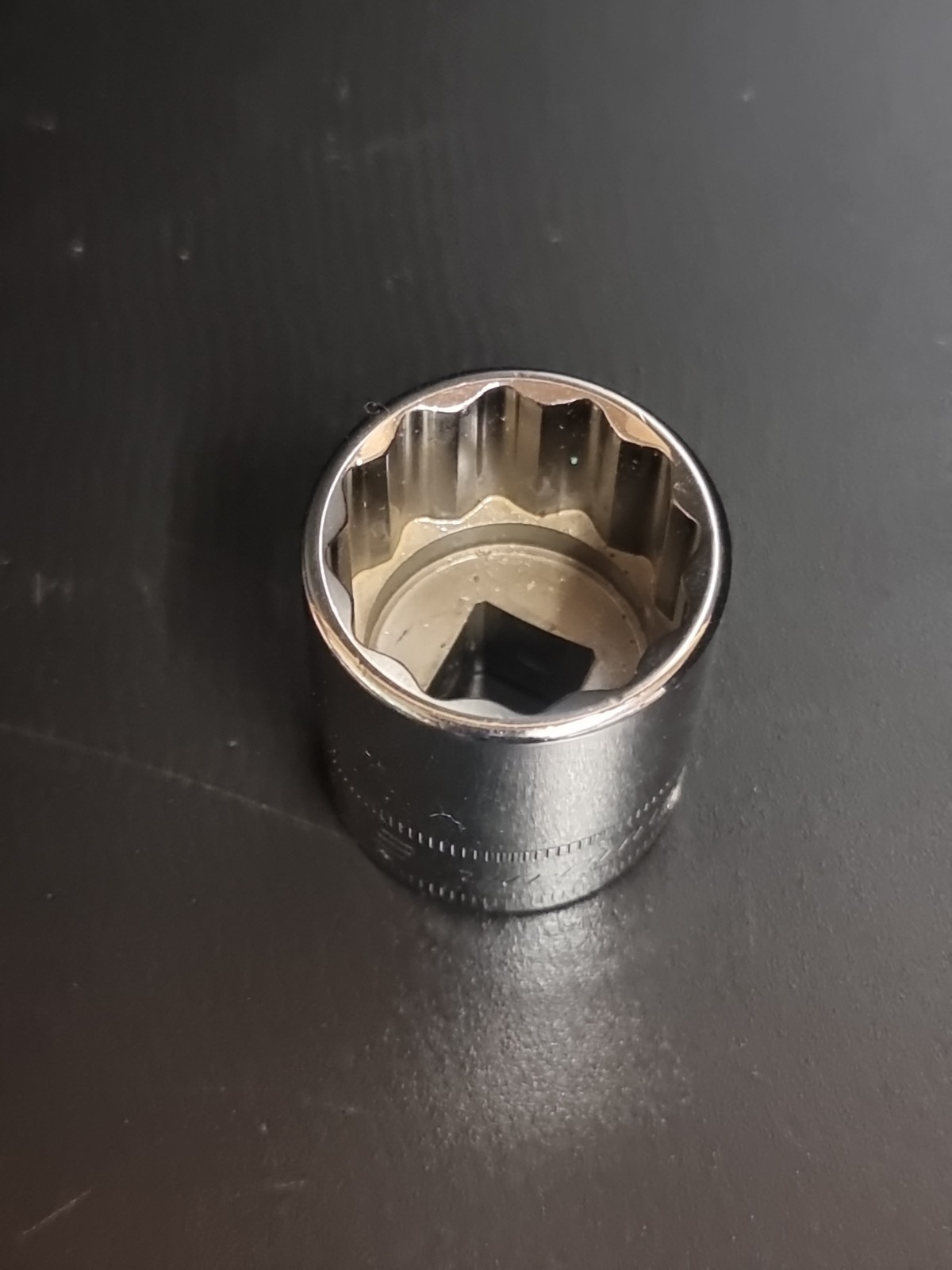 Snap On 21mm FM21 Shallow 3/8″ Drive Socket 12 Point Metric Chrome
