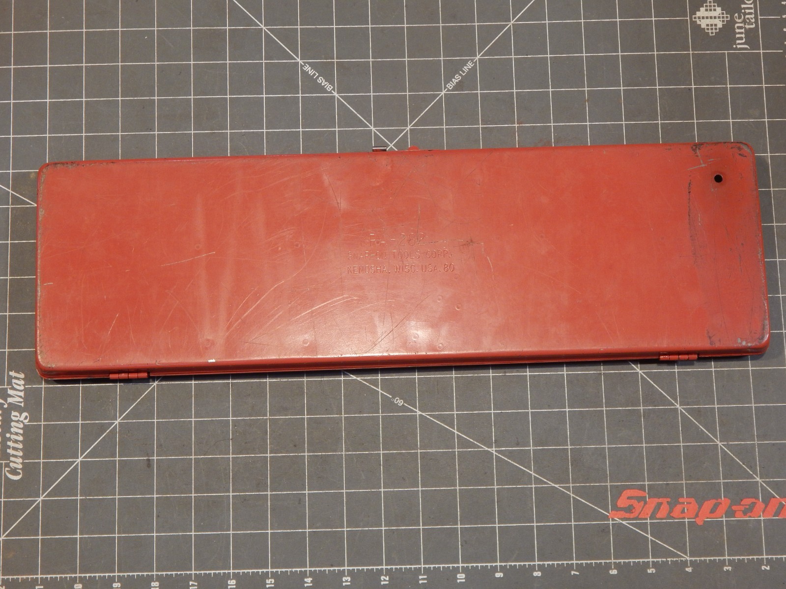 Snap On Metal Tool Box Toolbox FOR 1/4 Drive General Service Set KRA-282 Dr 19×6