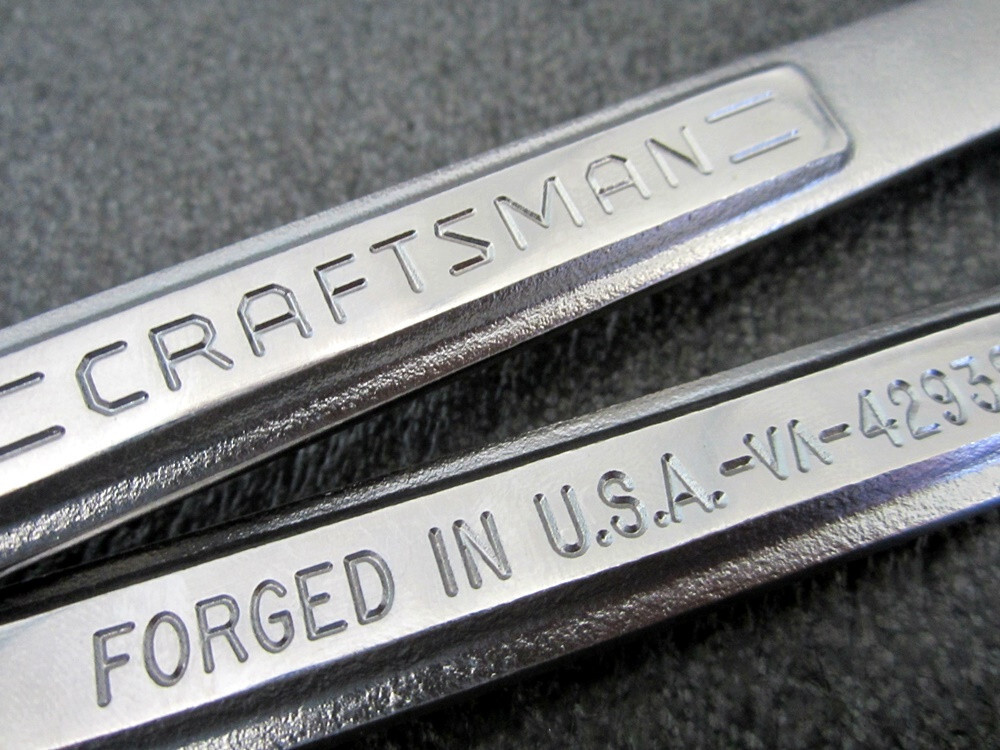 Vintage Craftsman 15pc Metric Combination Wrench Set 9mm to 25mm Made in USA