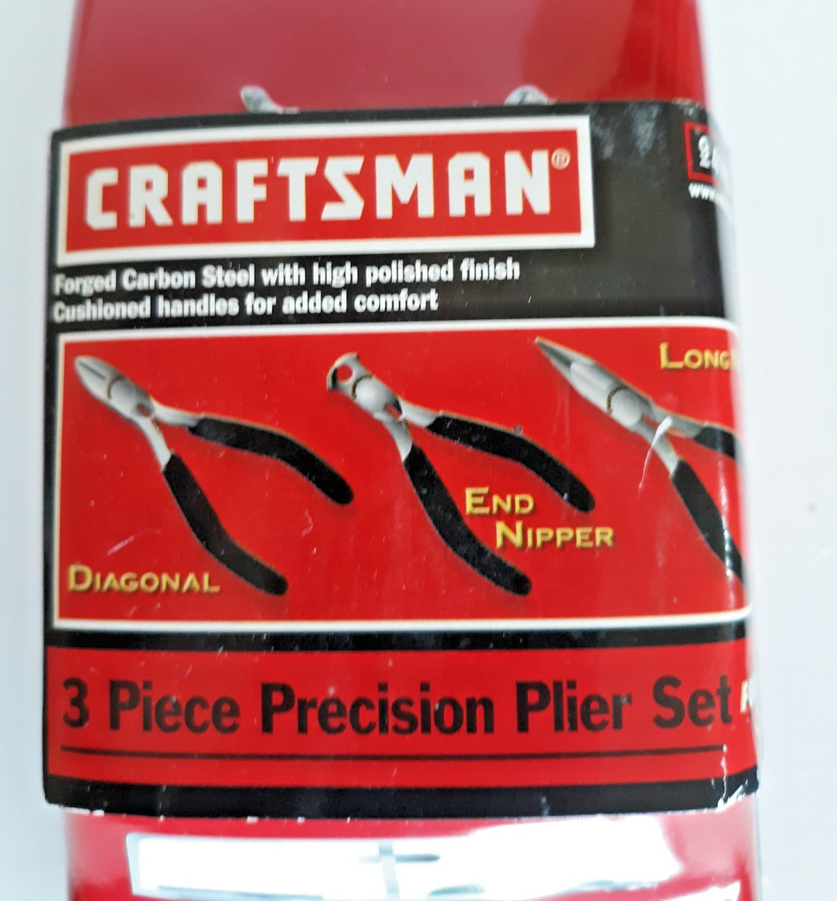 Sears Craftsman 3-piece precision plier set in tin car 2006…NEW