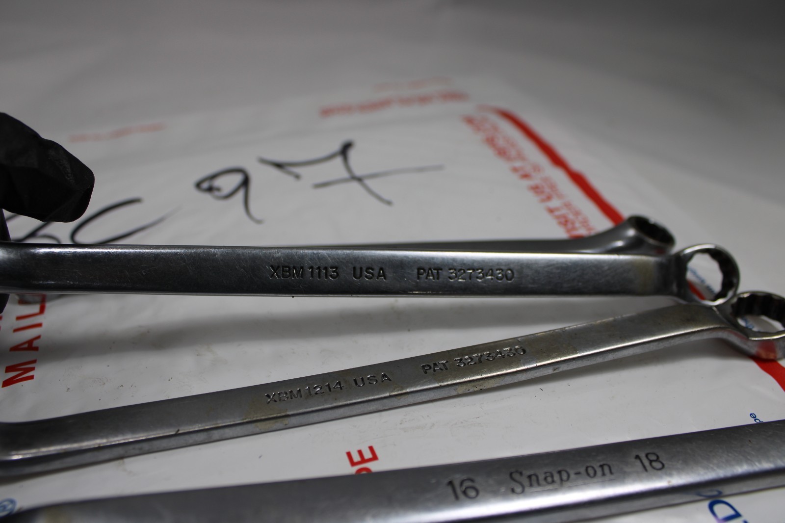 Snap On XBM Metric Double Box End 12 point Wrench Set 5 piece 10mm – 22mm