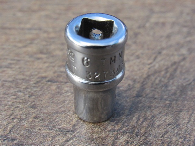 SNAP ON 6MM TMM6 1/4″ DRIVE METRIC 6 PT SHALLOW CHROME SOCKET 6 MM TMM UNDERLINE
