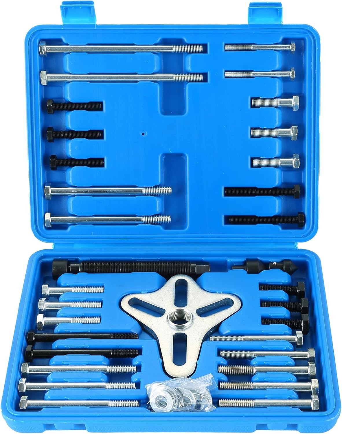 Harmonic Balancer Puller Set, 46 Pcs Flywheel Steering Wheel Puller Kit Gear …