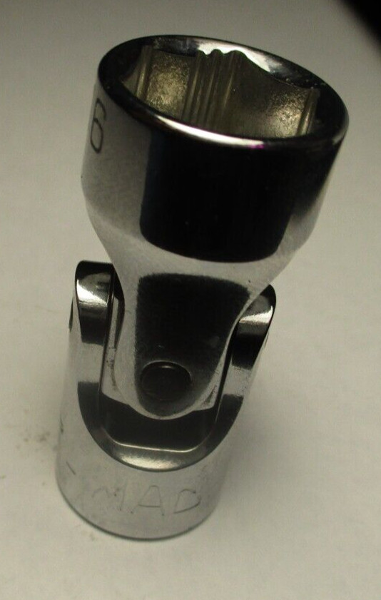 Mac XU186RPT 3/8″ Drive 6 Point SAE 9/16 Universal Non-Slip Chrome Socket New
