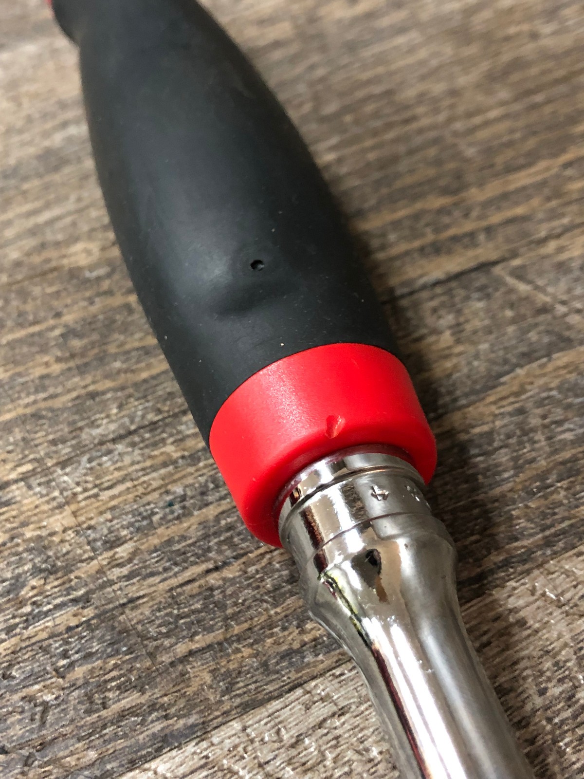 Snap On FH100 3/8″ Dr 100 Tooth Standard Fixed Ratchet Red Soft Grip FAST Ship!