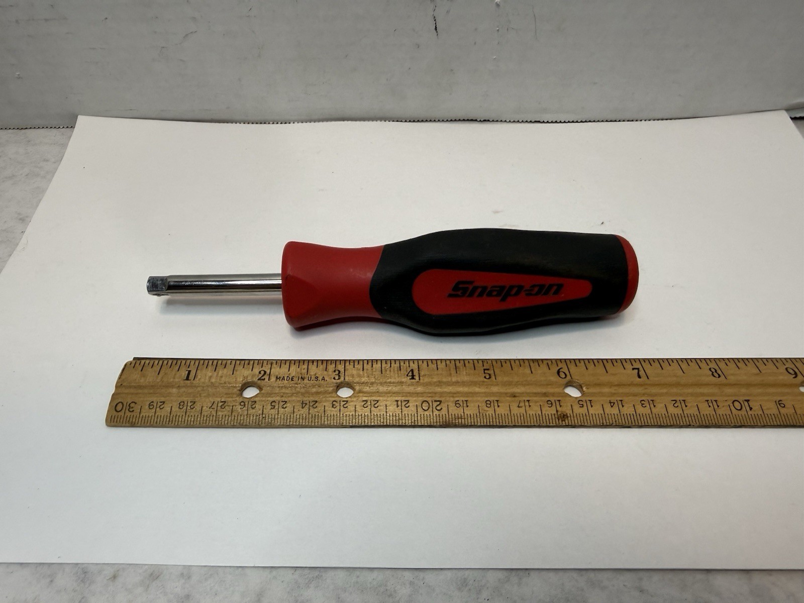 Snap On Tools 1/4″ Shank Driver SGT4B Soft Grip Red Black