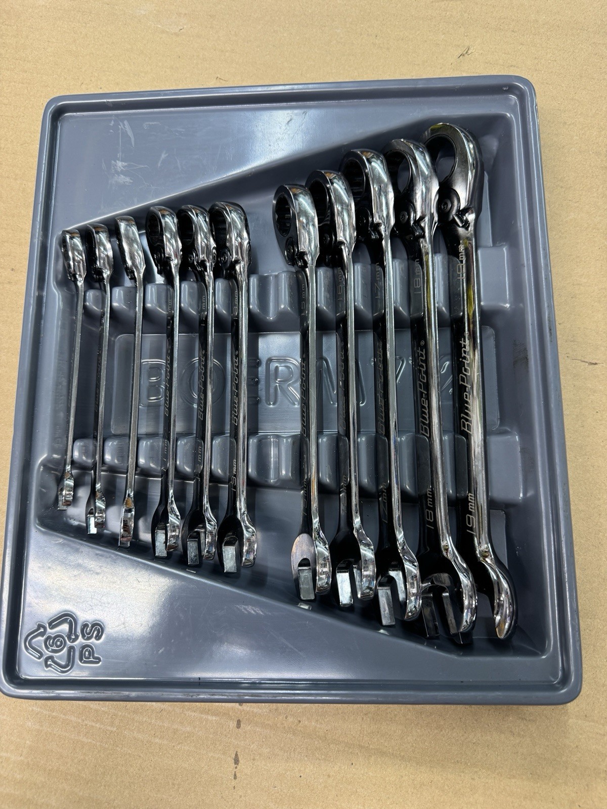 Blue-Point Snap-On BOERM712 Wrench Set 8–19mm 12pc (Missing 14mm)