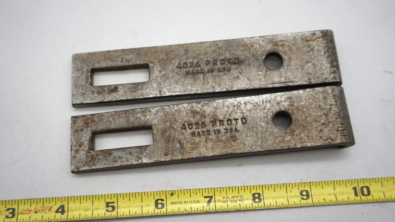 ORIGINAL Set Of PROTO 4026 Puller Jaw Leg – 6″ X 1-1/4″ X 7/32″ Made In USA