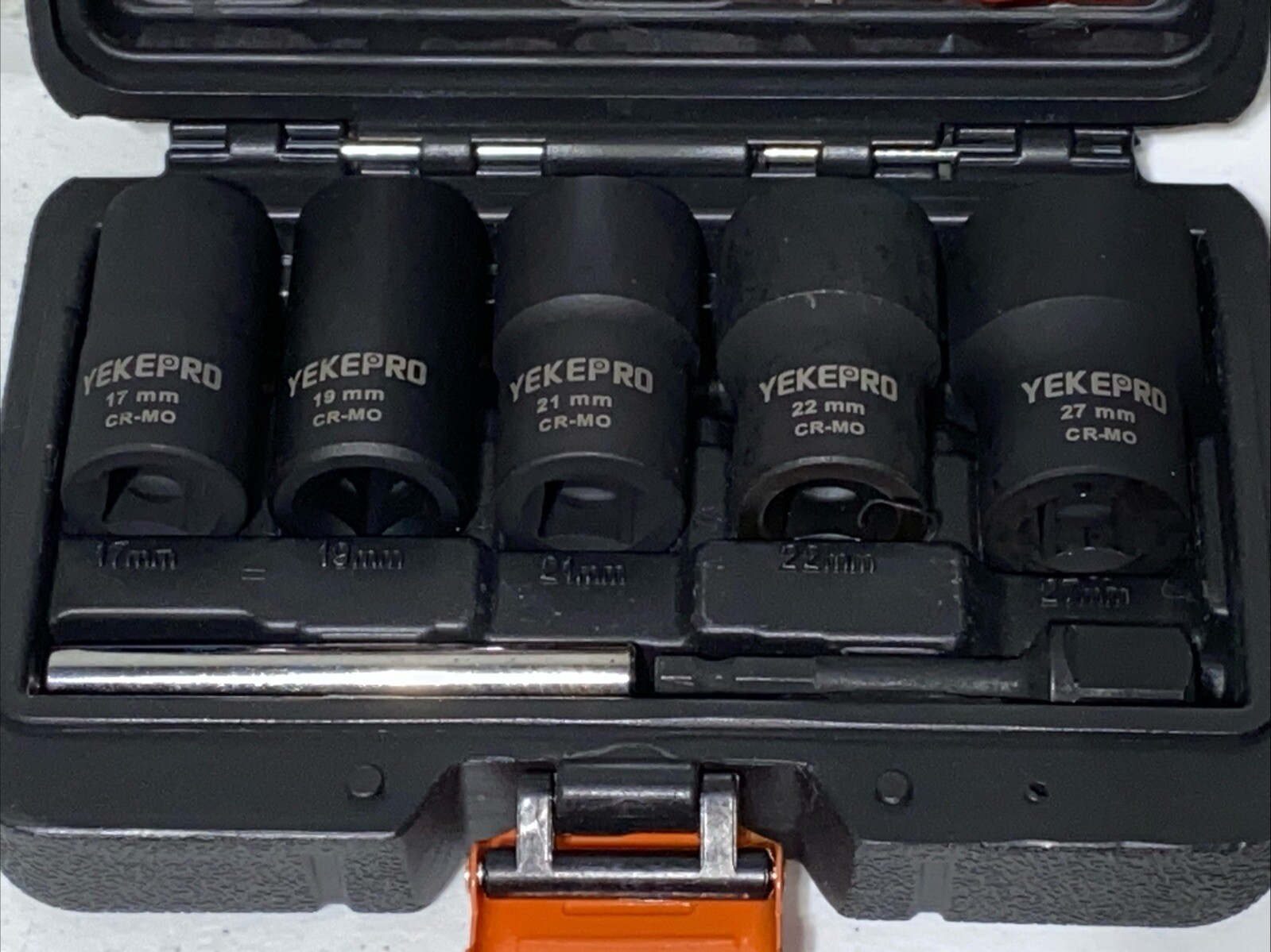 1/2 Inch Drive Lug Nut Socket Set 5 Piece Twist (17, 19 ,21 , 22, 27) 1/2” Hex