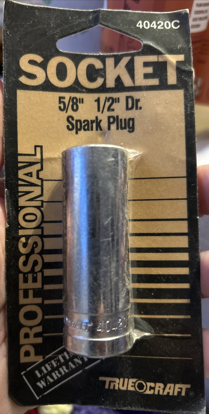 True Craft Spark Plug Socket 5/8” 1/2” Dr. *Unopened With Imperfect Packaging*
