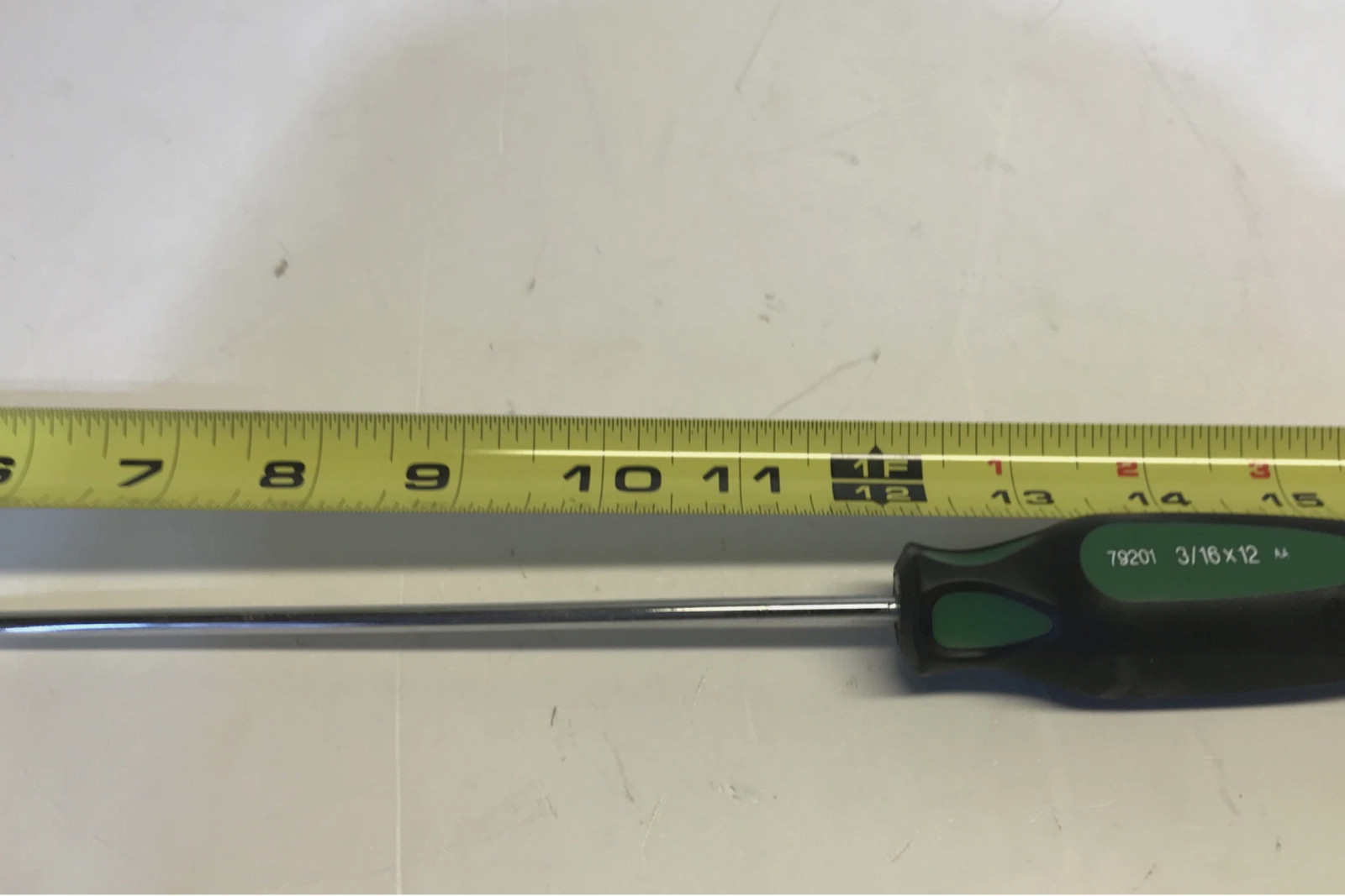 SK Hand Tools 79201 Slotted, Flat,Cushion Grip Cabinet Screwdriver, 3/16×12-Inch