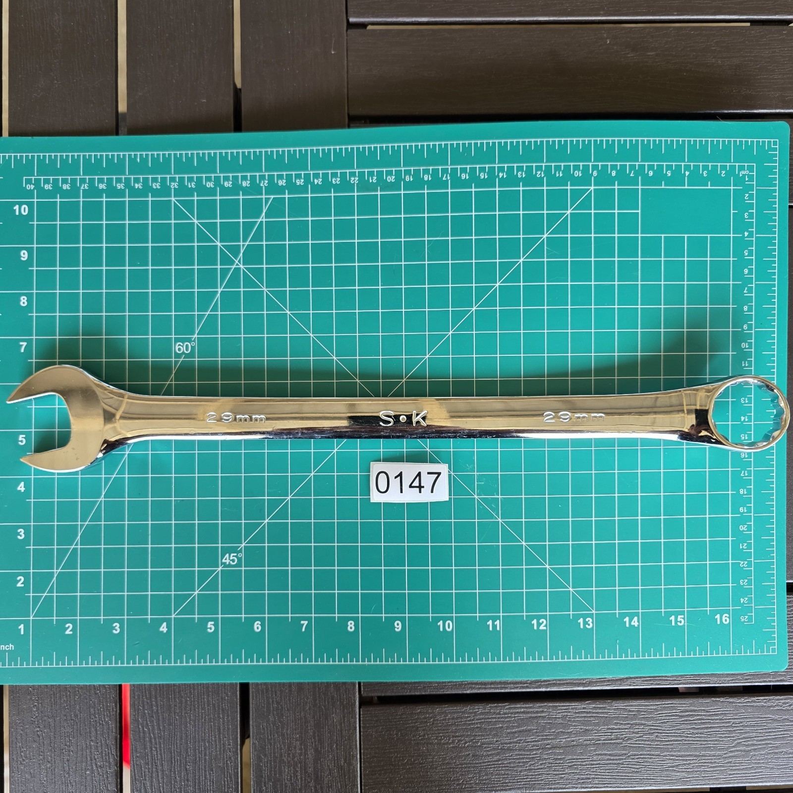 S-K Pro Tools 29mm 12pt Metric Regular Combination Wrench #88329