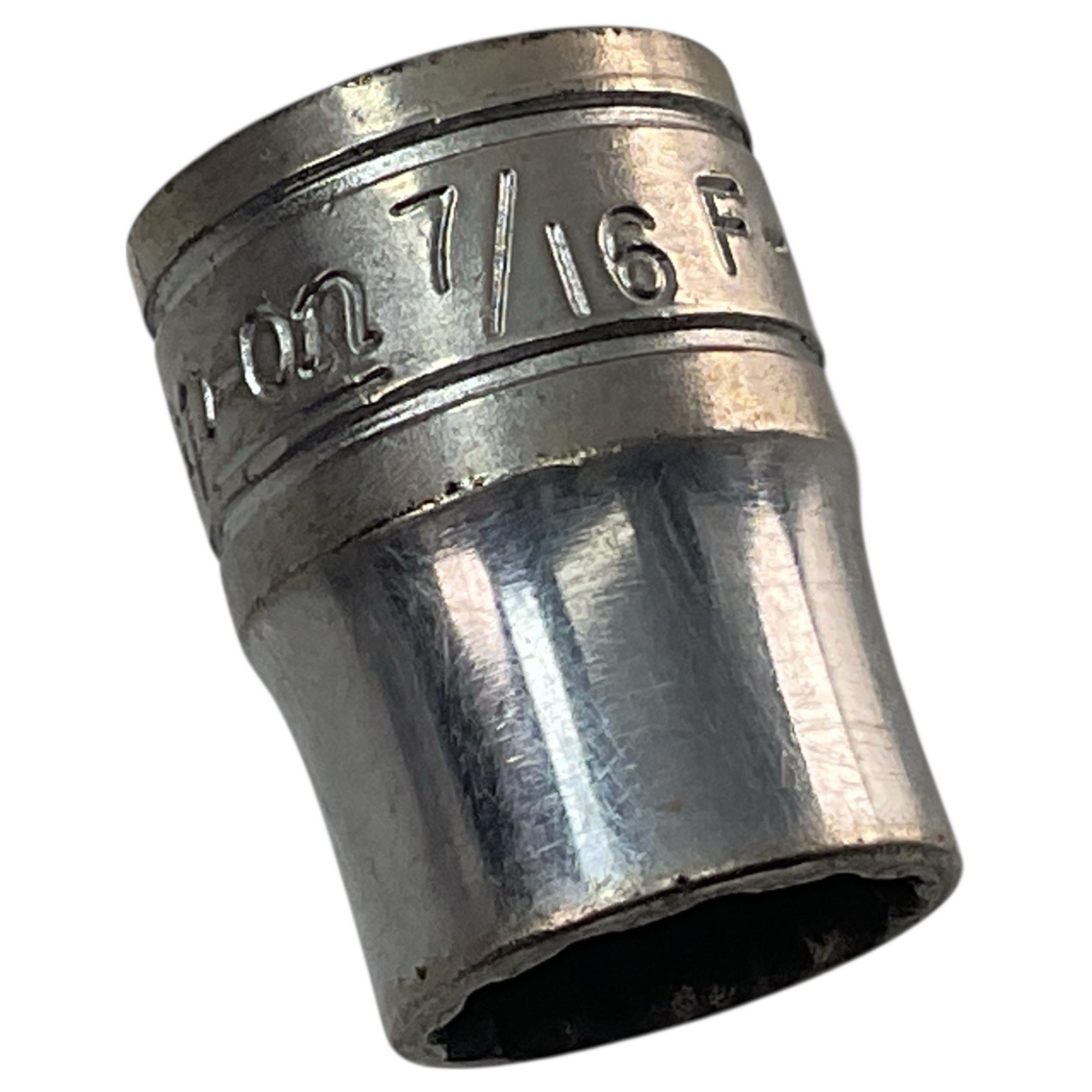 Snap-on Shallow Socket F141 3/8″ Drive 7/16″ SAE 12 Point As Pictured Fast Ship