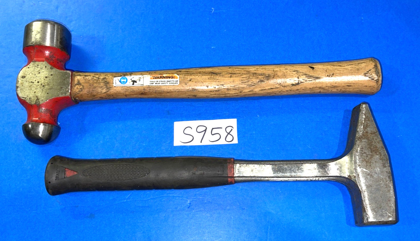MAC TOOLS 2 PIECE ANTI-VIBE BLACKSMITH & BALL PEEN HAMMERS 48OZ FREE SHIP IN US
