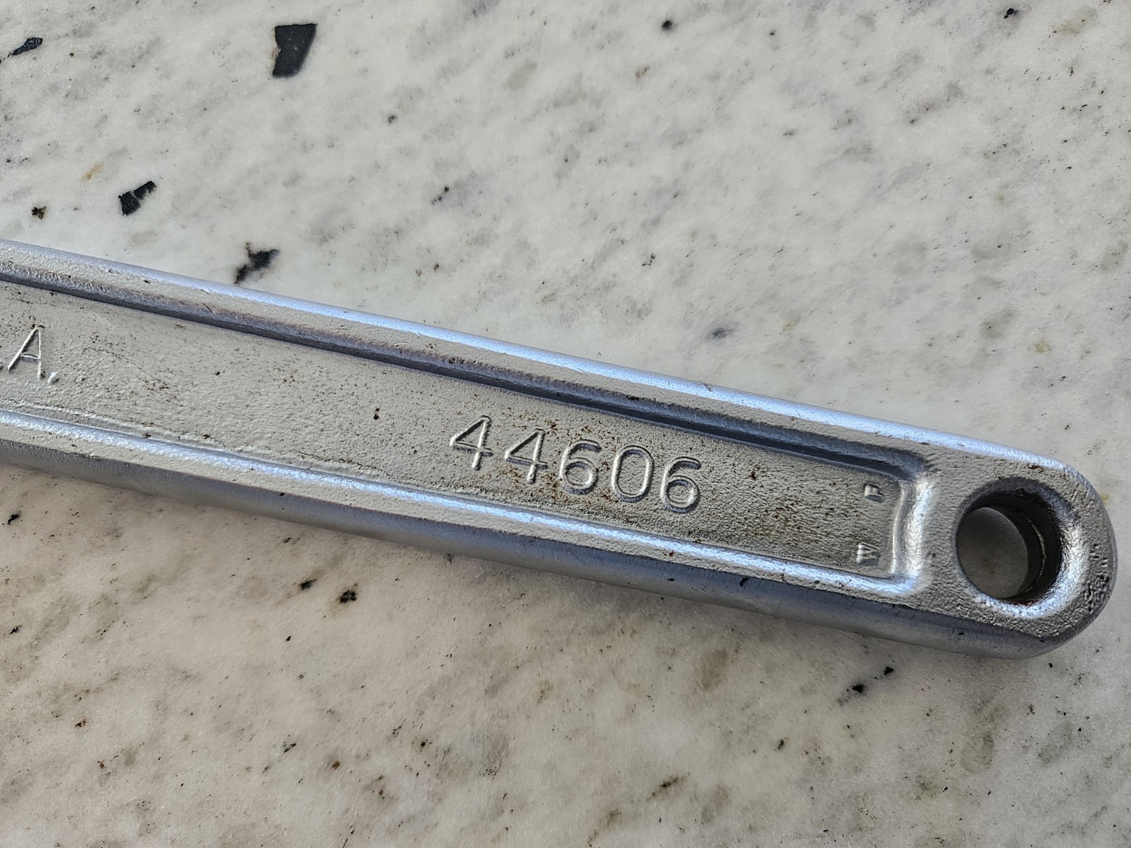 VTG CRAFTSMAN 16 INCH (400MM) NO. 44606 ADJUSTABLE WRENCH FORGED MADE IN USA