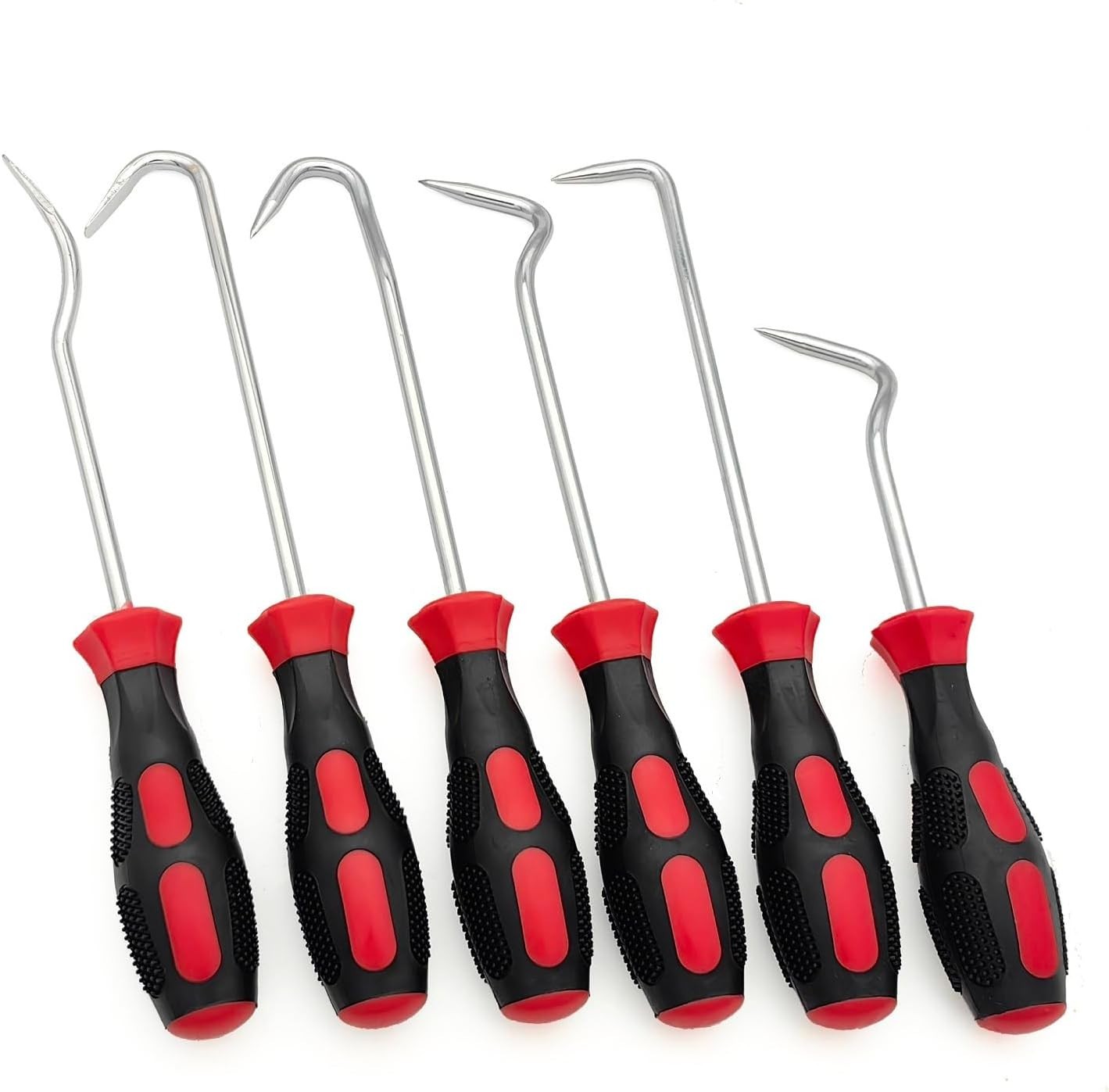 Hose Removal Hook Pick Set Pack of 6, 10″ Hook, Spoon, 8″ 10 Inch, White