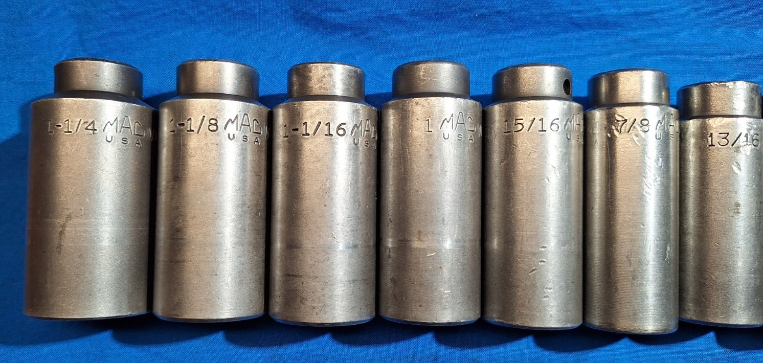 Mac Tools SVDP136BRPT 13pc SAE 1/2″ dr deep 6 pt impact socket set 1-1/4″-7/16″