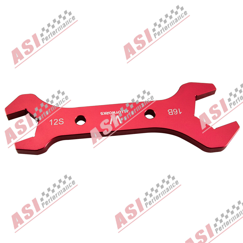 Aluminum 7-Color Double Ended AN Hose Line AN3 to AN20 Wrench Spanner Tool Kit,