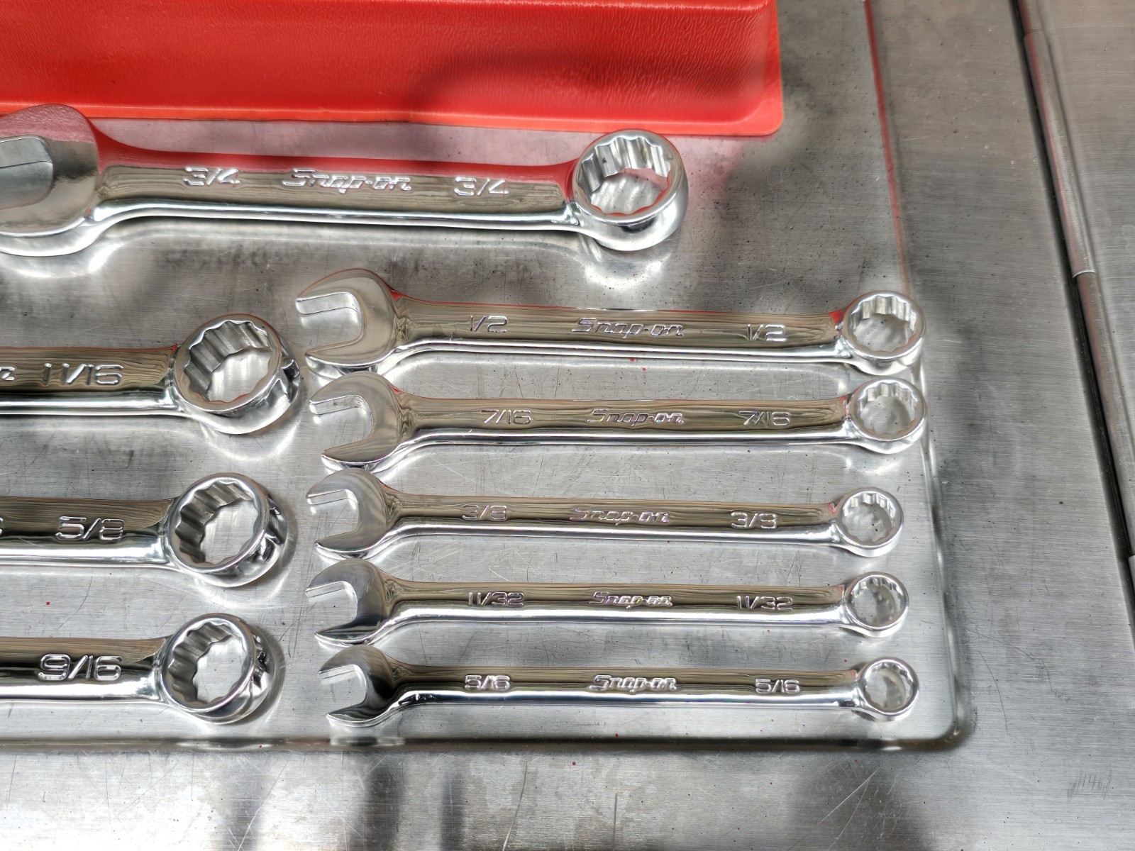Snap On OEXS709B 9pc SAE Short Wrench Set, 5/16 – 3/4